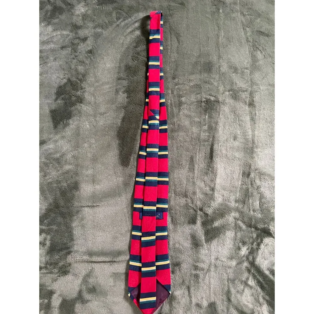 Oscar De La Renta Striped Tie 100% Silk BELK